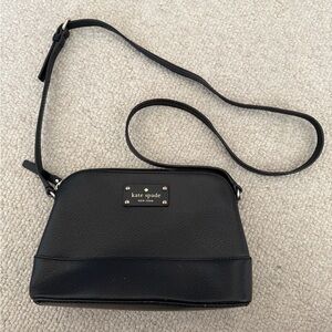 Kate Spade Black Crossbody Bag with Pink Inside